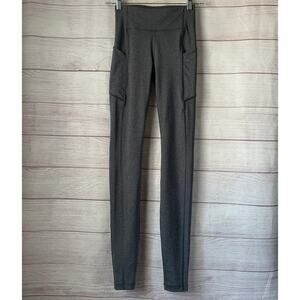 Lululemon Heather Charcoal Gray Speed Up Leggings Running Size 2 Tall